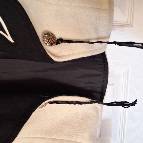 Vintage Western Jacket Embroidered Peplum Style 100% Wool Size S - Picture 5 of 8